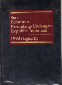 Seri peraturan perundang-undangan republik indonesia 1985-1992