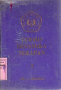 Termodinamika terapan  / J. Sutanto