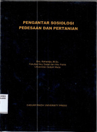 Pengantar Sosiologi Pedesaan dan Pertanian