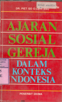 Ajaran sosial gereja : dalam konteks indonesia