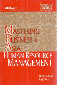 Mastering Business in Asia Human resource management