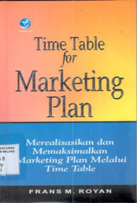 Time table for Marketing Plan : Merealisasikan dan Memaksimalkan Marketing Plen Melalui Time Table