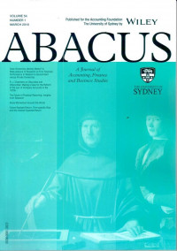 ABACUS : A Journal of Accounting finance ana Business Studies