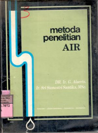 Metode penelitian air : G. Alaerts, Sri Sumestri Santika