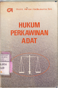 Hukum perkawinan adat : Hilman Hadikusuma