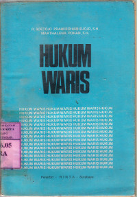 Hukum waris : R. Soetojo Prawirohamidjojo, Marthalena Pohan