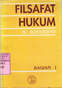 Filsafat hukum : Soetiksno