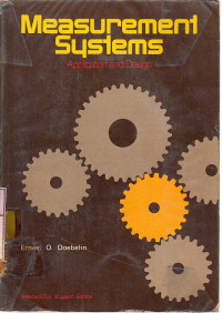 Mensurenment systems : Application and design / Ernest o. Doebelin