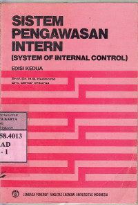 Sistem pengawasan intern : sistem of internal control / H.S.Hadibroto, Oemar Witarsa