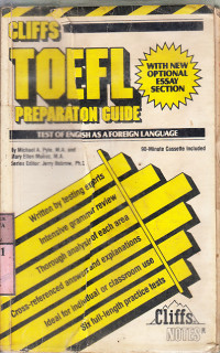 Test of english as a foreign language preparation guide : Michael A. Pyle, Mary Ellen Munoz