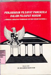 Penjabaran filsafat pancasila dalam filsafat hukum : sebagai landasan pembinaan sistem hukum nasional