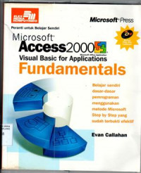 Microsoft Access 2000 Visual Basic for Applications Fundamentals