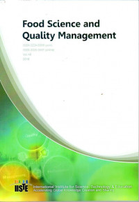 Food Science and Quality Management