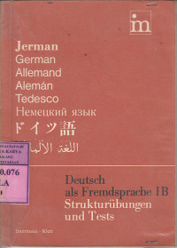 Deutsch als fremdsprache : strukturubungen und tests / Hans-Werner Blaasch