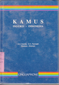 Kamus Inggris-Indonesia : A.S.Hornby, E.C.Parnwell, Siswoyo