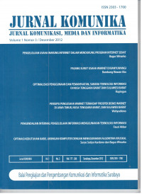 Jurnal komunika : jurnal komunikasi, media dan informatika