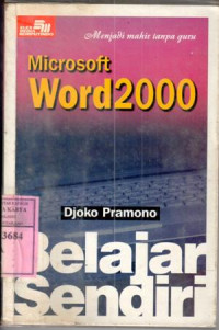 Belajar sendiri Microsoft Word 2000