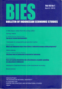 BIES : Bulleting of Indonesian Economic Studies