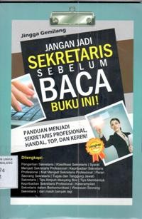 Jangan Jadi SEKRETARIS sebelum BACA BUKU INI