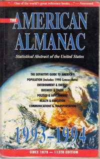 the American almanac : Statistical abstract of the united states /