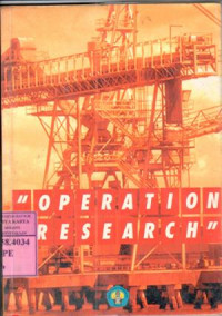 Operation research / Juanda Napitupulu [et al.]